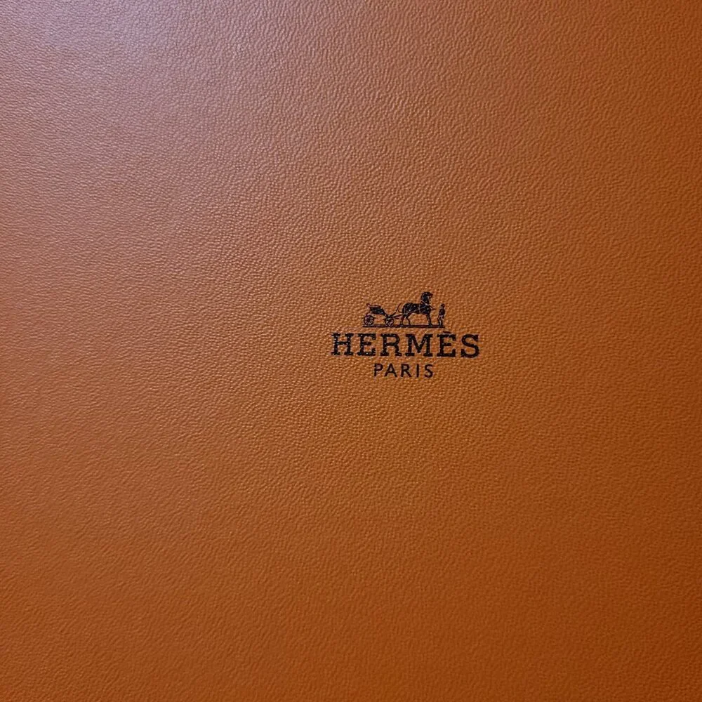 Hermes Gift Box Empty Logo Decorative Storage Organizer 14.25 x 7 x 1 in